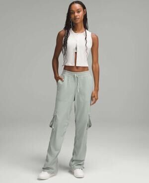 Lululemon Pants Women XL Dance Studio Relaxed Fit Cargo Athletic Gym Travel Chic